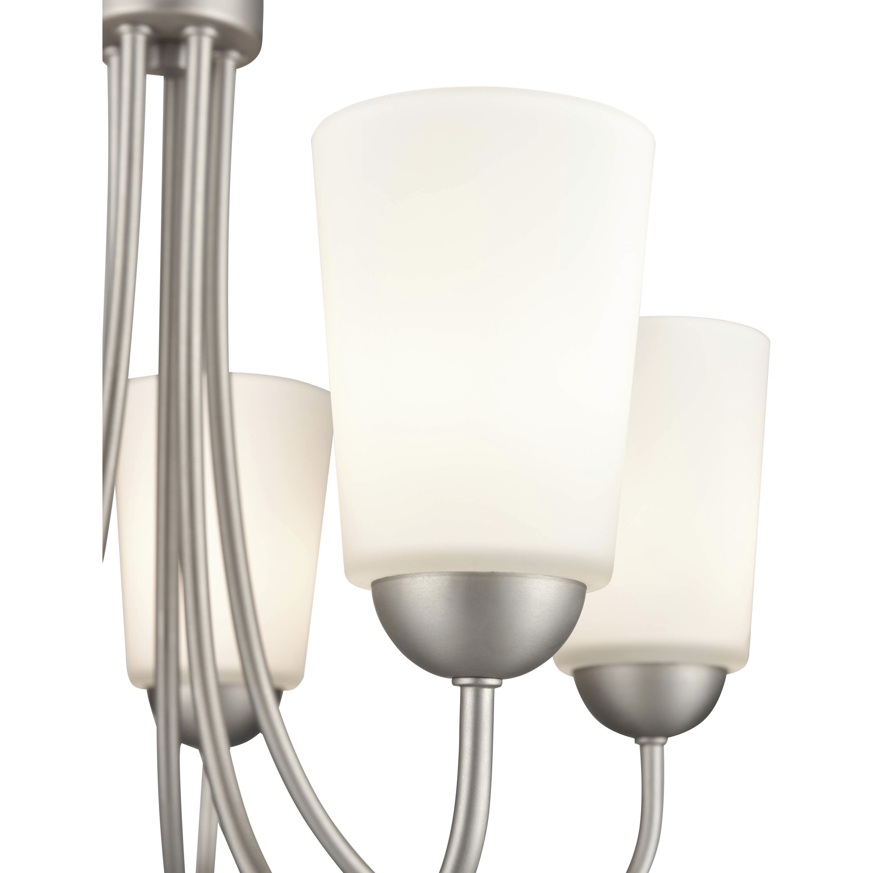 Ivey Lake 5 Light 20 inch Satin Nickel Chandelier Ceiling Light